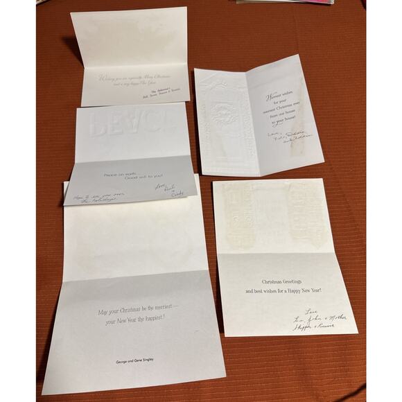 Vintage a lot of 5 used Christmas greeting cards - Picture 3 of 6